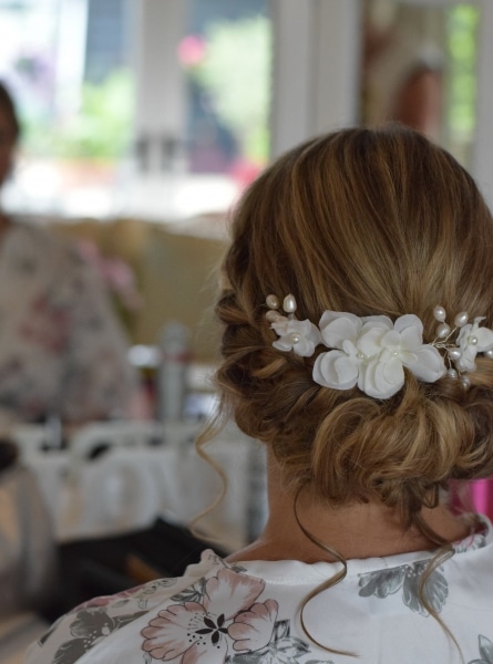 Bride updo