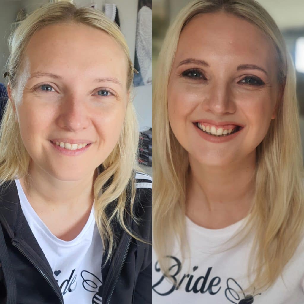 Trial make up for bride with emphasis on the eyes